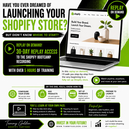 SHOPIFY BOOTCAMP (REPLAY)